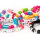 Perline ABC 500 Unicorn Kit Creativo con 500 e 10 Metri di Corda Nice