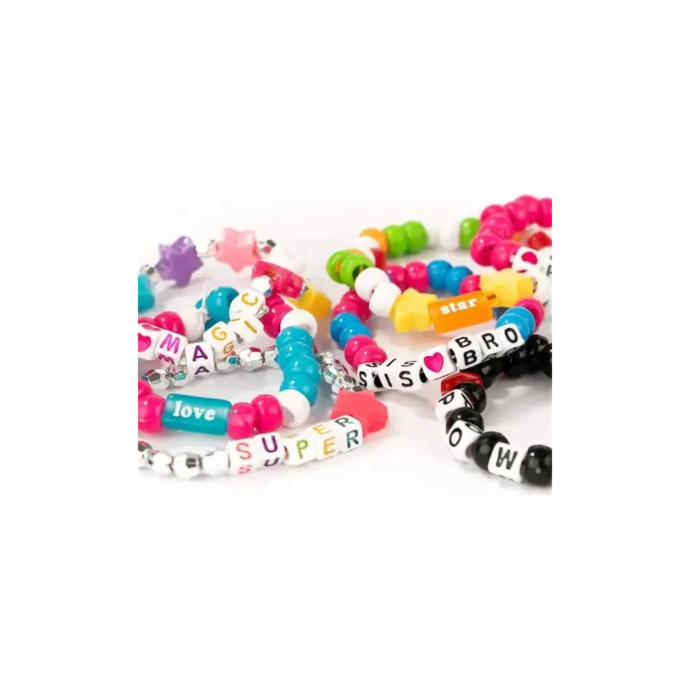 Perline ABC 500 Unicorn Kit Creativo con 500 e 10 Metri di Corda Nice
