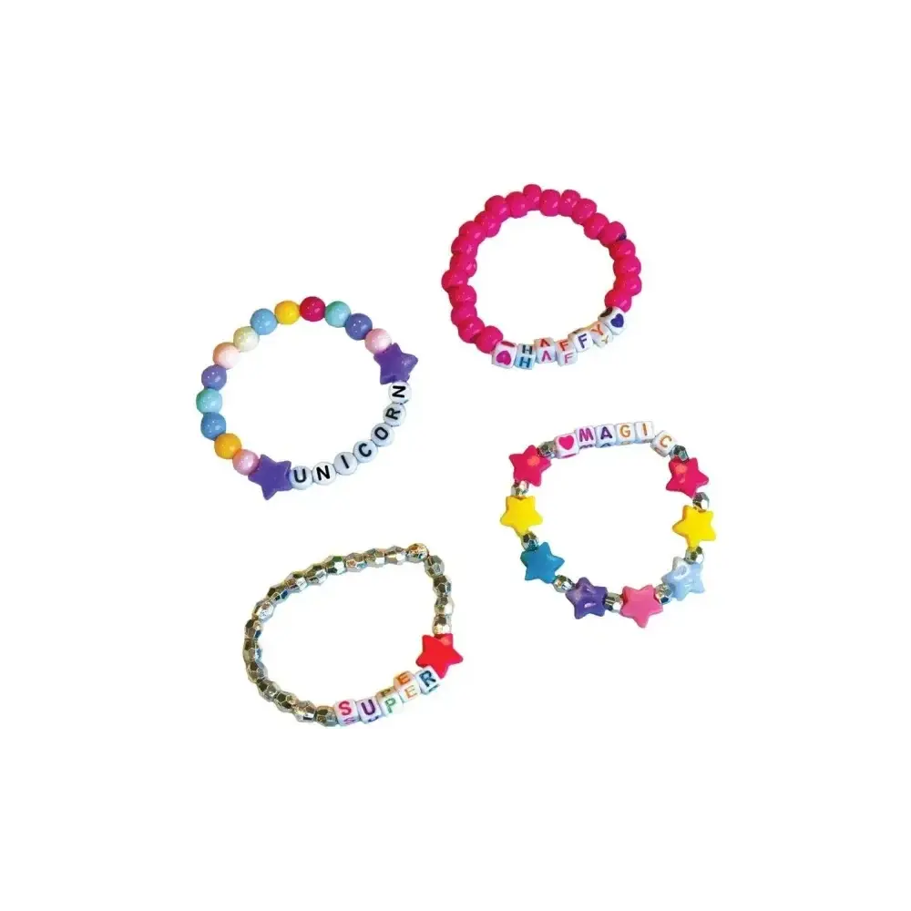 Perline ABC 500 Unicorn Kit Creativo con 500 e 10 Metri di Corda Nice