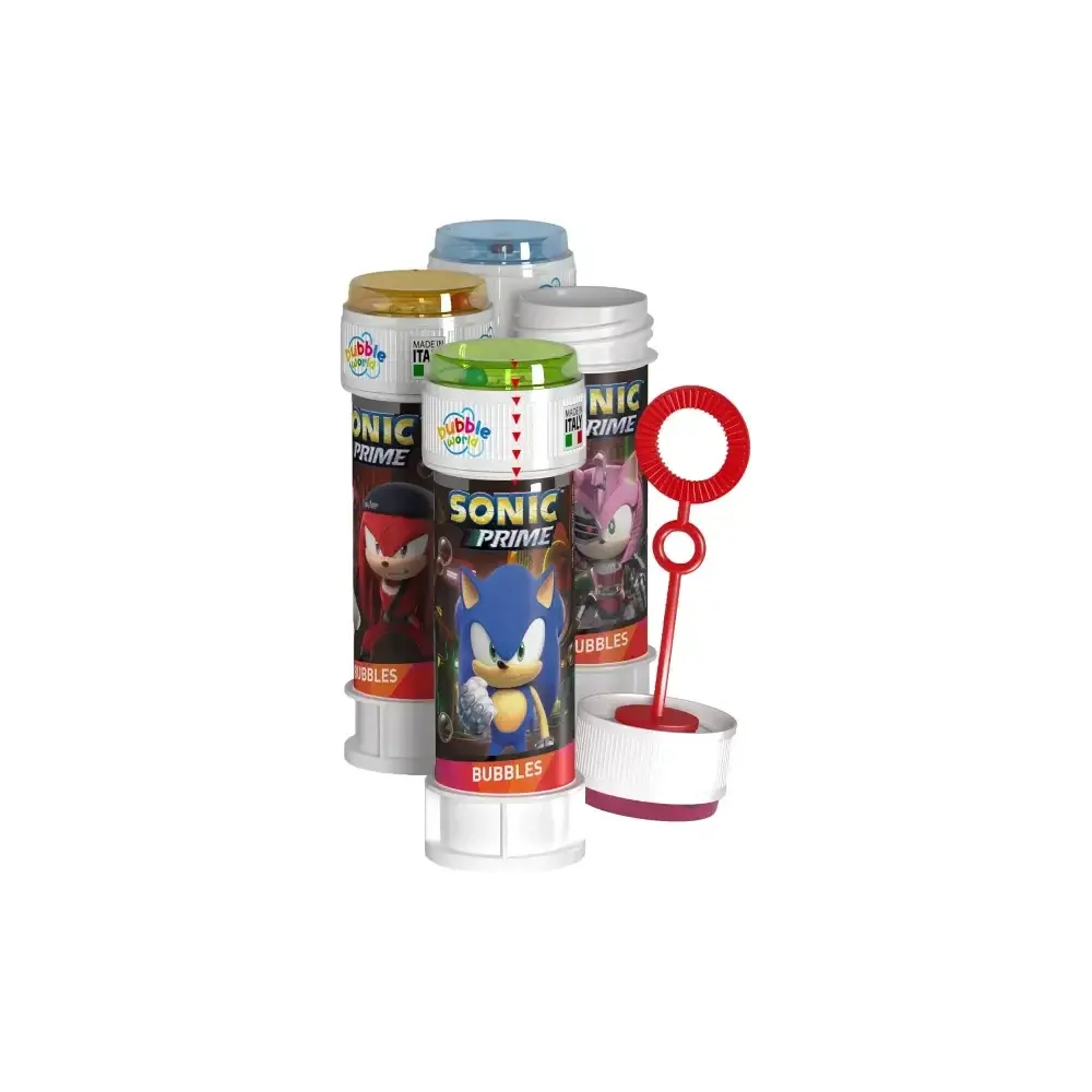 Sonic Bolle di Sapone 60 ml Tappo Labirinto Made in Italy Senza Dulcop