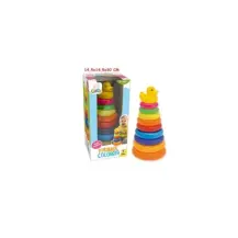 Gogo Piramide Ad Anelli Colorata 14.5x29 cm Teorema