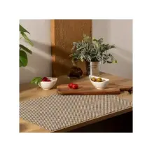 Tovaglietta Maoli 50x35 cm Bianco e Nero Secret de Gourmet