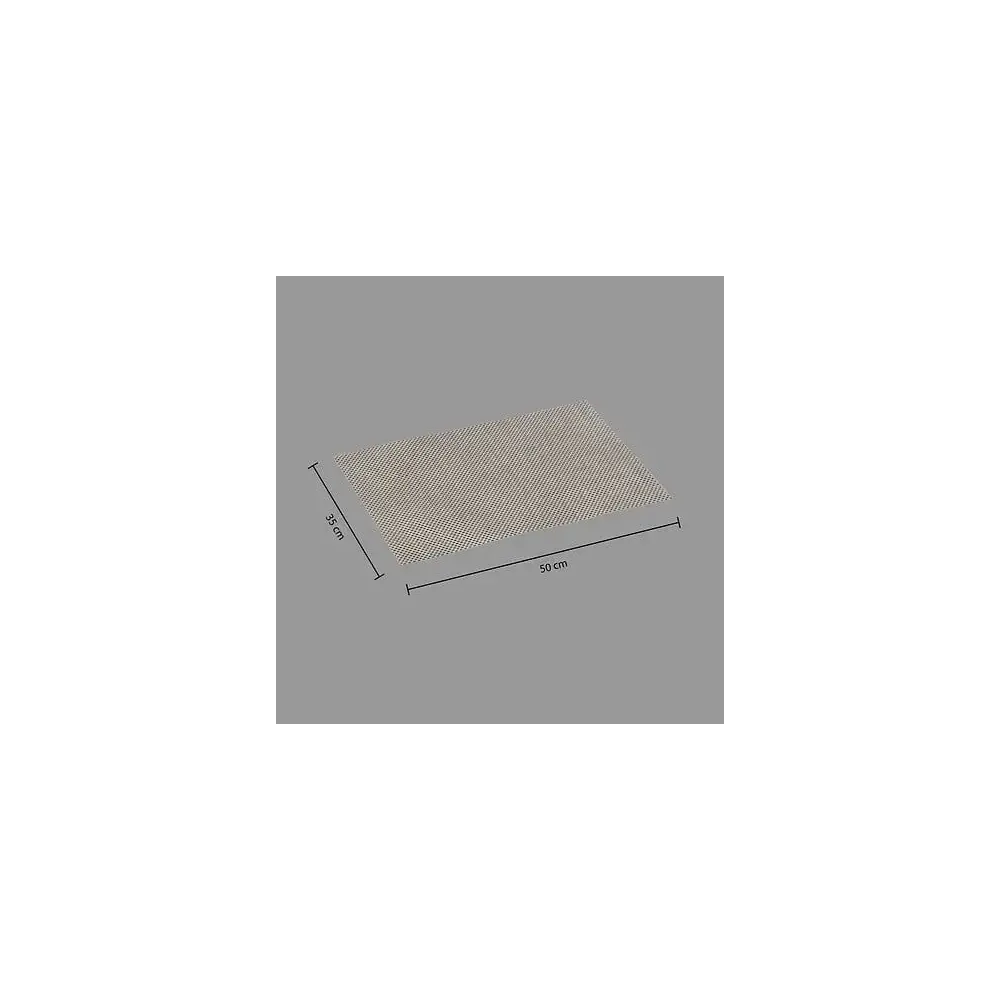 Tovaglietta Maoli 50x35 cm Bianco e Nero Secret de Gourmet