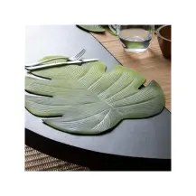 Tovaglietta Foglia 47x38 cm Verde Secret de Gourmet