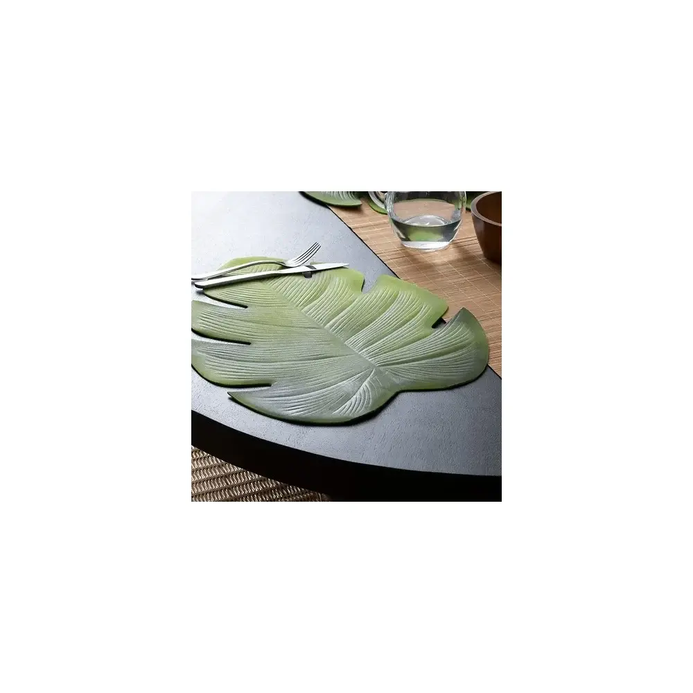 Tovaglietta Foglia 47x38 cm Verde Secret de Gourmet