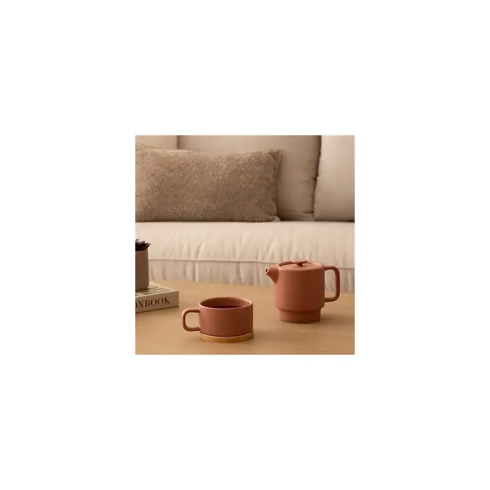 Servizio da Tè Singolo "Nature" in Ceramica Secret de Gourmet
