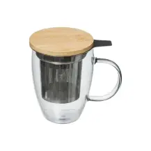Tazza Vetro con Infusore 40cl Secret de Gourmet