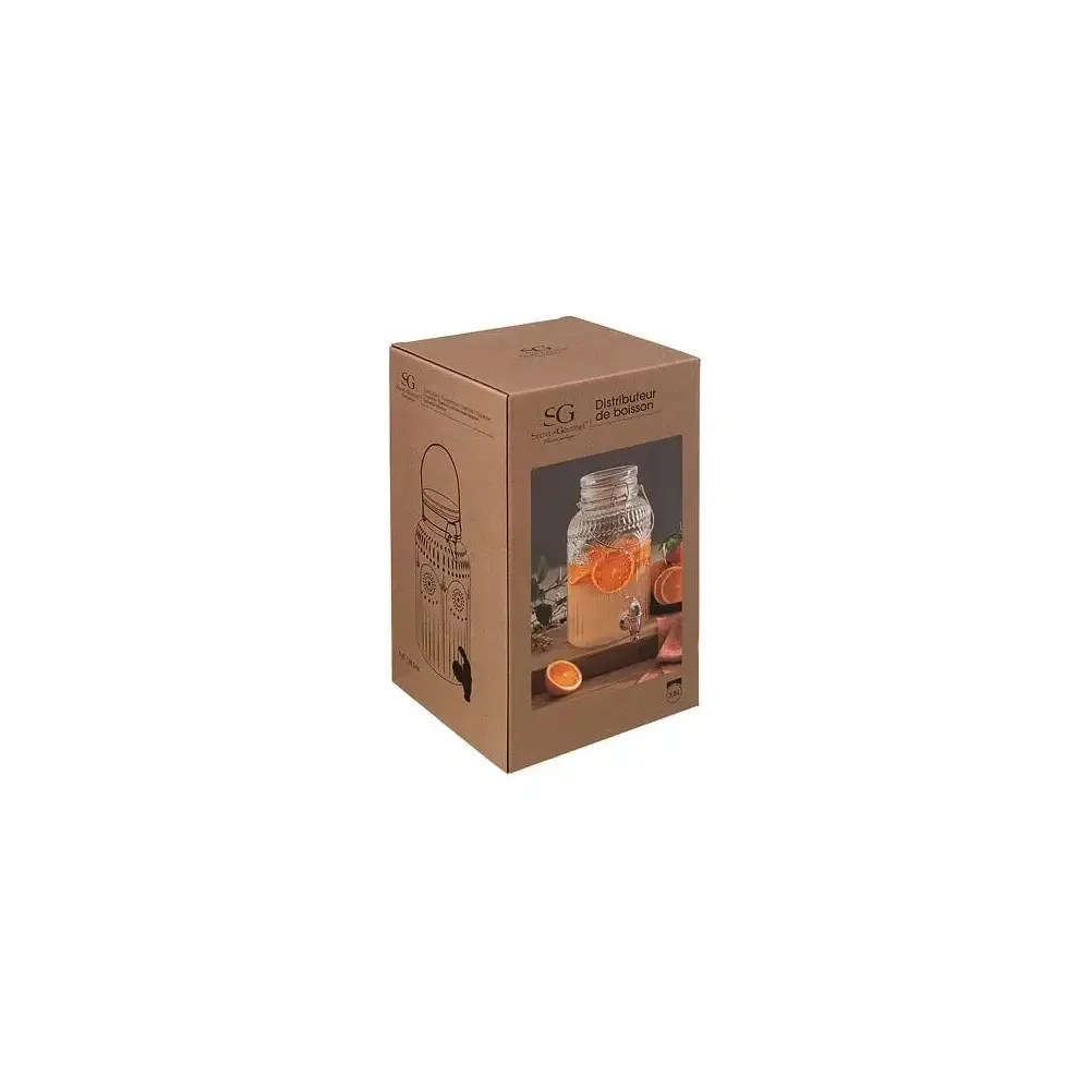 Dispenser per Bevande in Vetro Mona 3,8 Litri Secret de Gourmet