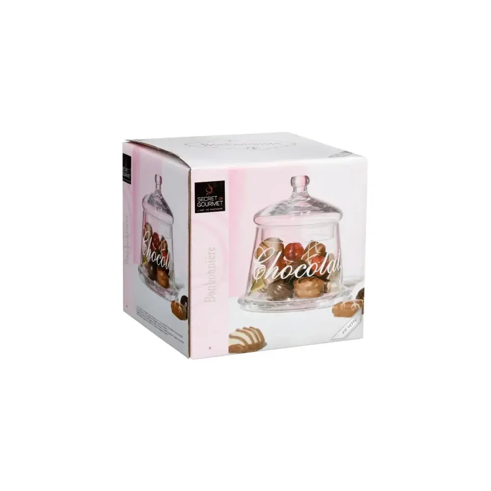 Portadolci Vetro con Coperchio 12,8cm Secret de Gourmet