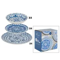 Servizio Tavola 12 Pezzi Manon Blu Secret de Gourmet