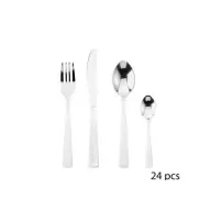 Servizio di Posate 24 Pezzi D'oro in Acciaio Inox Secret de Gourmet