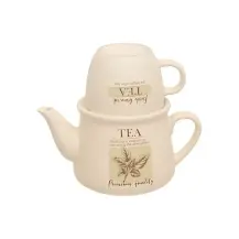 Teiera Wellness 60 cl con Tazza Bianca Secret de Gourmet