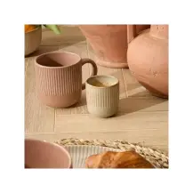 Tazzina Espresso Chloé 11 cl Beige Stoneware Secret de Gourmet