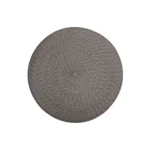 Tovaglietta Treccia Tonda Grigio Scuro Secret de Gourmet