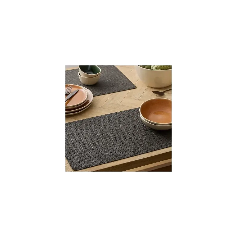 Tovaglietta Ely 49x33 cm Grigio Scuro Pu Moderna Secret de Gourmet