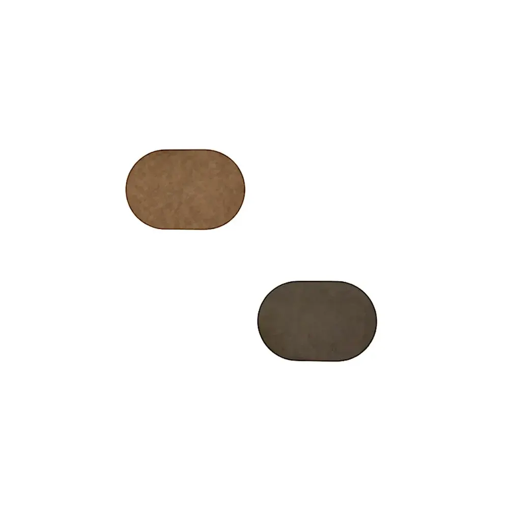 Tovaglietta Kim 49x33cm Marrone/nero Doubleface Secret de Gourmet