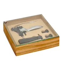 Set Sommelier Jules 4 Pezzi con Cavatappi a Leva Secret de Gourmet