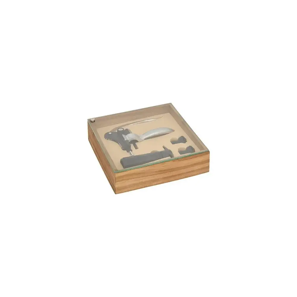 Set Sommelier Jules 4 Pezzi con Cavatappi a Leva Secret de Gourmet