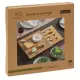 Set Formaggi 4 Coltelli con Vassoio Bamboo Secret de Gourmet