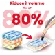Sacchi sottovuoto 70x120 cm set 2 pezzi salvaspazio piumoni