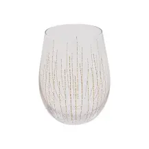 Set 4 Bicchieri Bassi Lunis 54 cl Dorati Secret de Gourmet