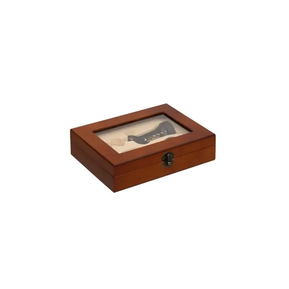Set 3 Pezzi Sommelier con Scatola 23x16x6cm Marrone Secret de Gourmet