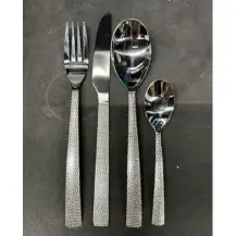 Set Posate 24 Pezzi Acciaio Inox Finitura Argento Secret de Gourmet