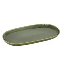 Piatto Ceramica Verde Kaki Terre Inconnue Secret de Gourmet