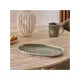 Piatto Ceramica Verde Kaki Terre Inconnue Secret de Gourmet