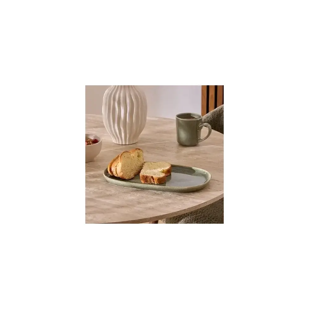Piatto Ceramica Verde Kaki Terre Inconnue Secret de Gourmet