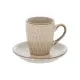 Set 2 Tazzine da Caffè Ella con Piattino Beige Secret de Gourmet