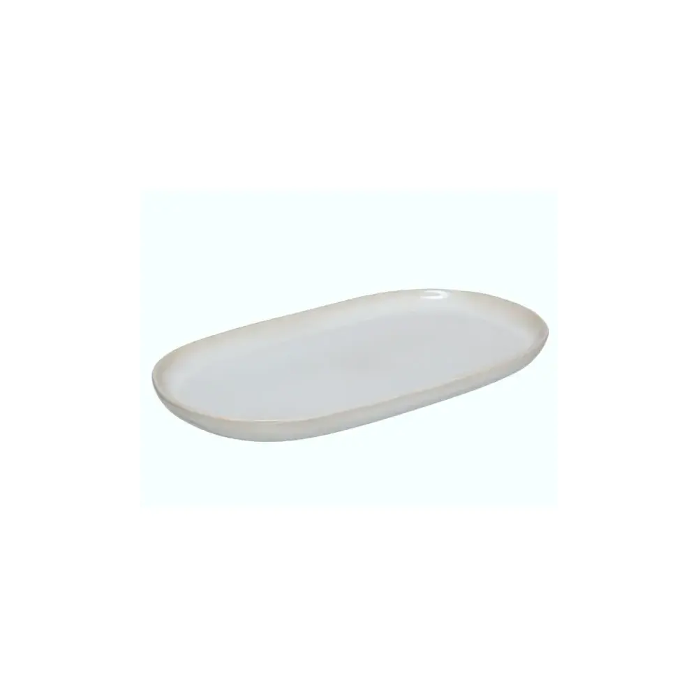 Piatto Ceramica Beige Terre Inconnue 31x17,5x2,6 cm Secret de Gourmet