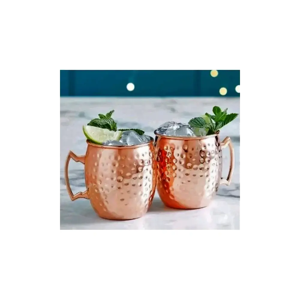 Set 2 Bicchieri Moscow Mule in Acciaio Inox 47 cl Secret de Gourmet