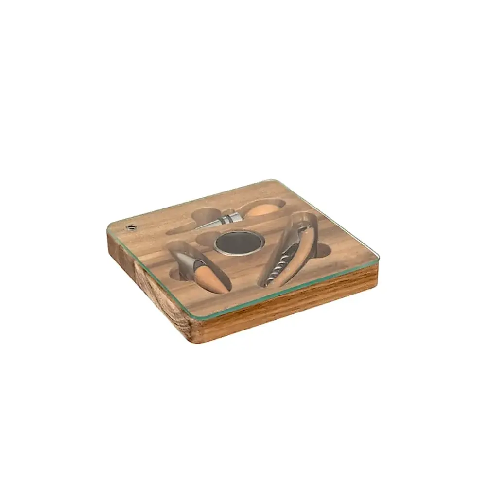 Set Sommelier Jules 4 Pezzi con Cavatappi Secret de Gourmet