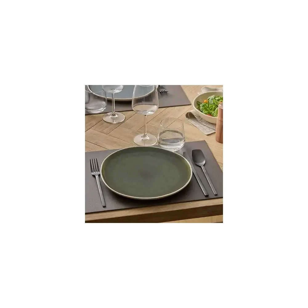 Piatto Piano Wonja Diametro 27 cm Verde Faience Secret de Gourmet