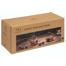 Set 2 Bicchieri Whisky con Pietre Secret de Gourmet