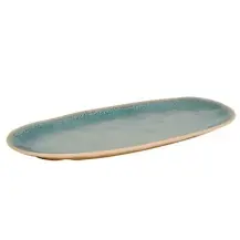 Piatto Ovale Pia 38x19cm Blu Melamina Secret de Gourmet