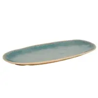 Piatto Ovale Pia 38x19cm Blu Melamina Secret de Gourmet