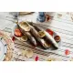 Piatto Ovale Pia 38x19cm Blu Melamina Secret de Gourmet