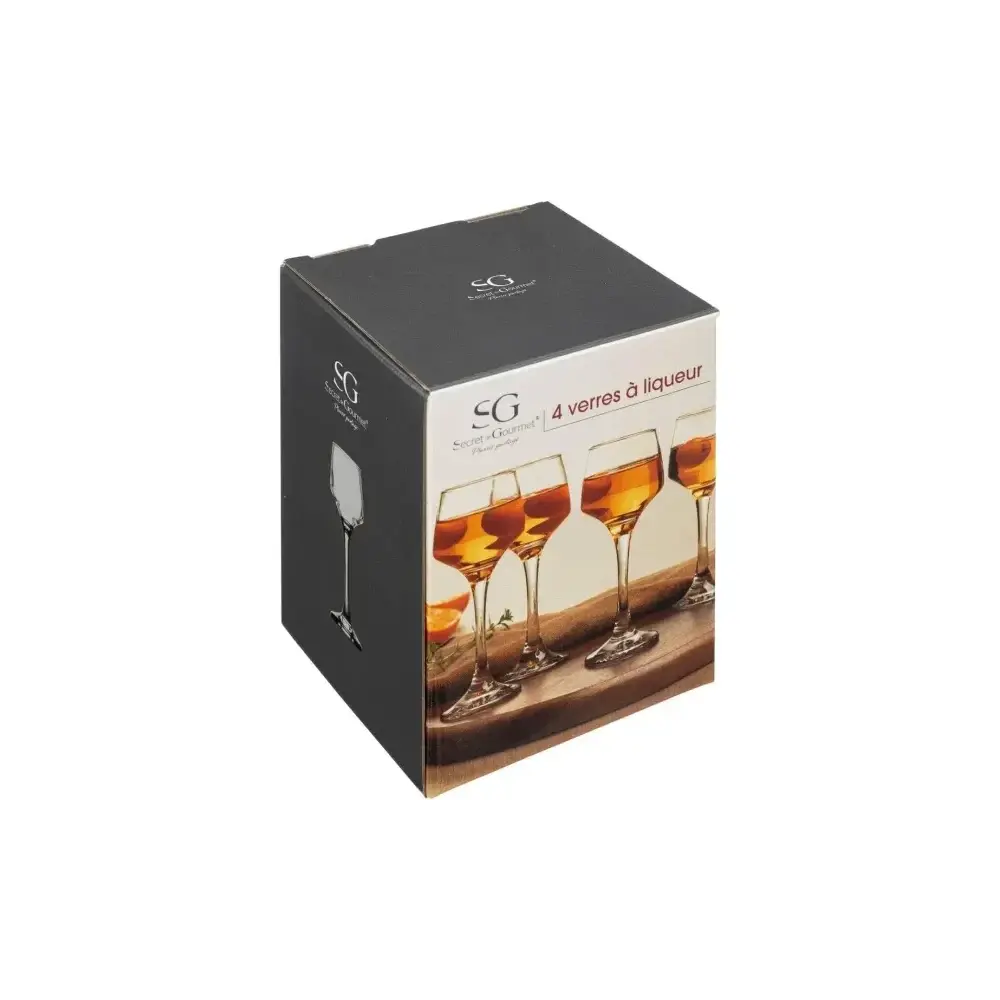 Set 4 Bicchieri da Liquore Elaya 9 cl Secret de Gourmet
