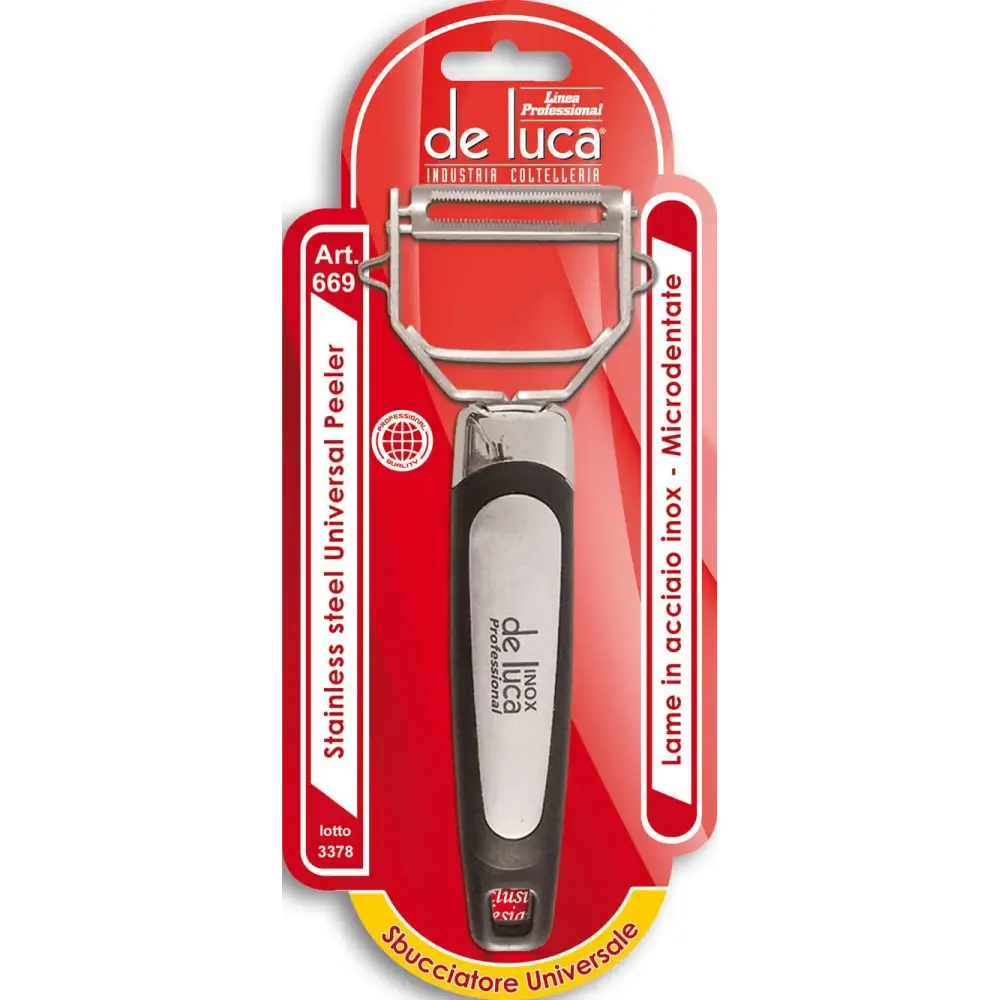 Sbucciatore universale De Luca lame microdentate acciaio inox