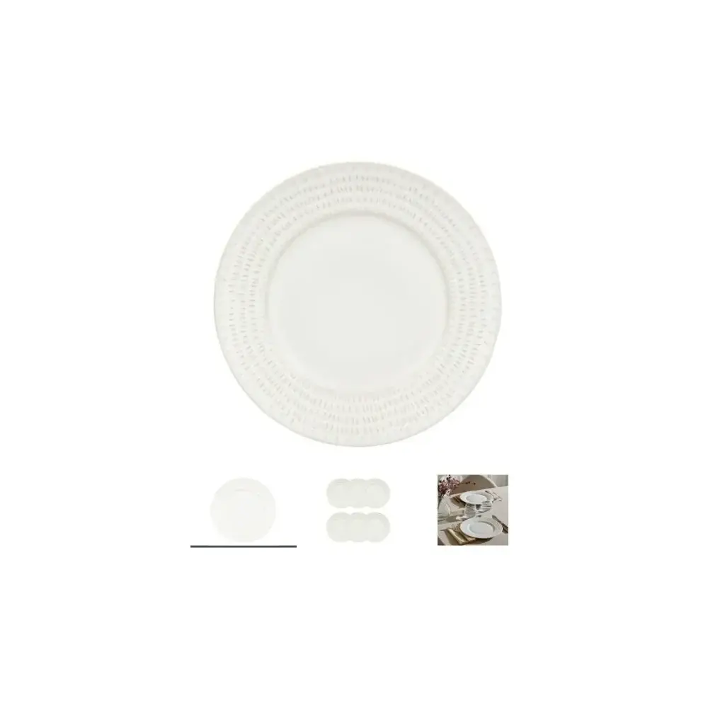Camille Piatto Piano 27cm Bianco Secret de Gourmet