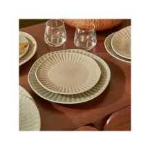 Piatto Dessert Nyero Beige Ø 21 cm Secret de Gourmet
