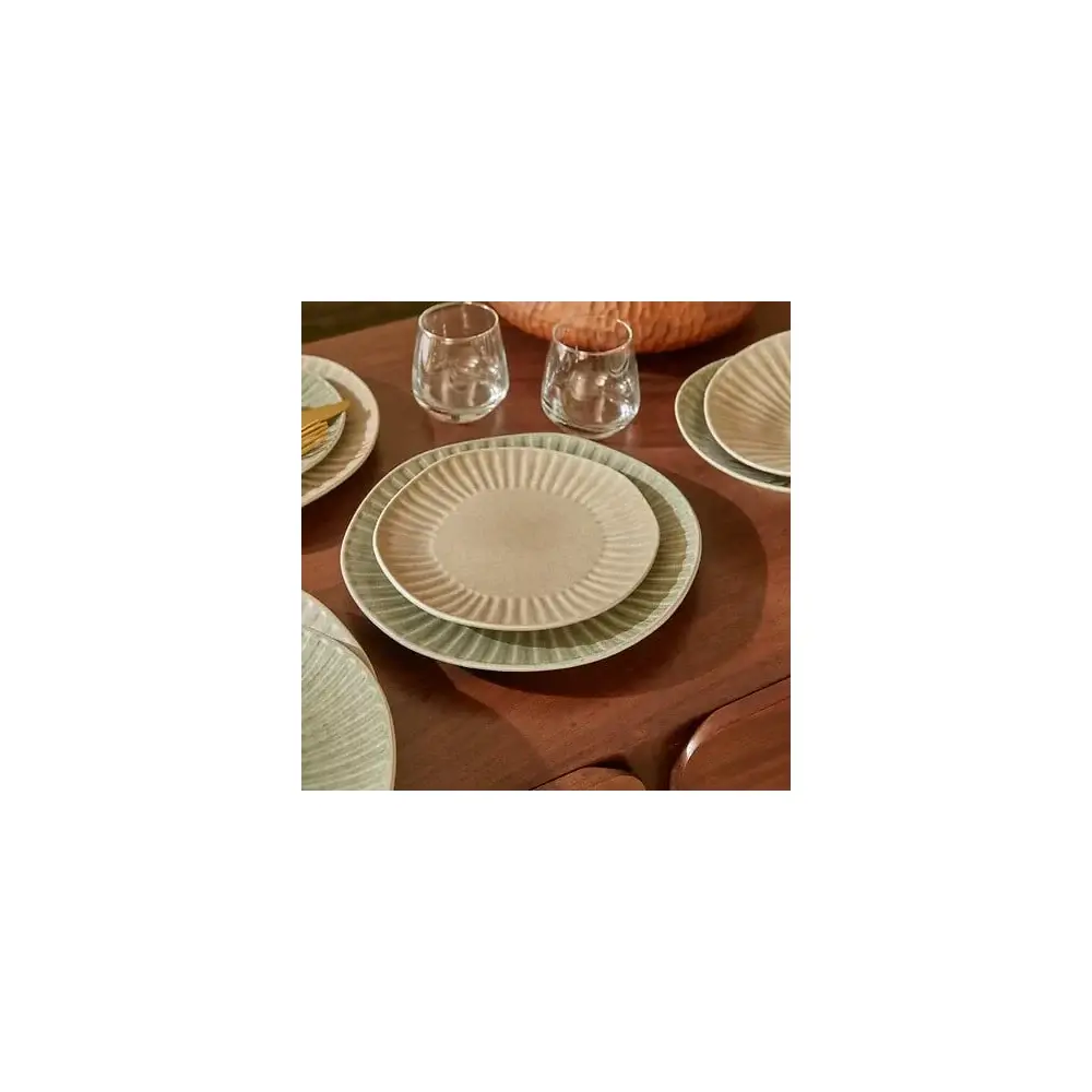 Piatto Dessert Nyero Beige Ø 21 cm Secret de Gourmet
