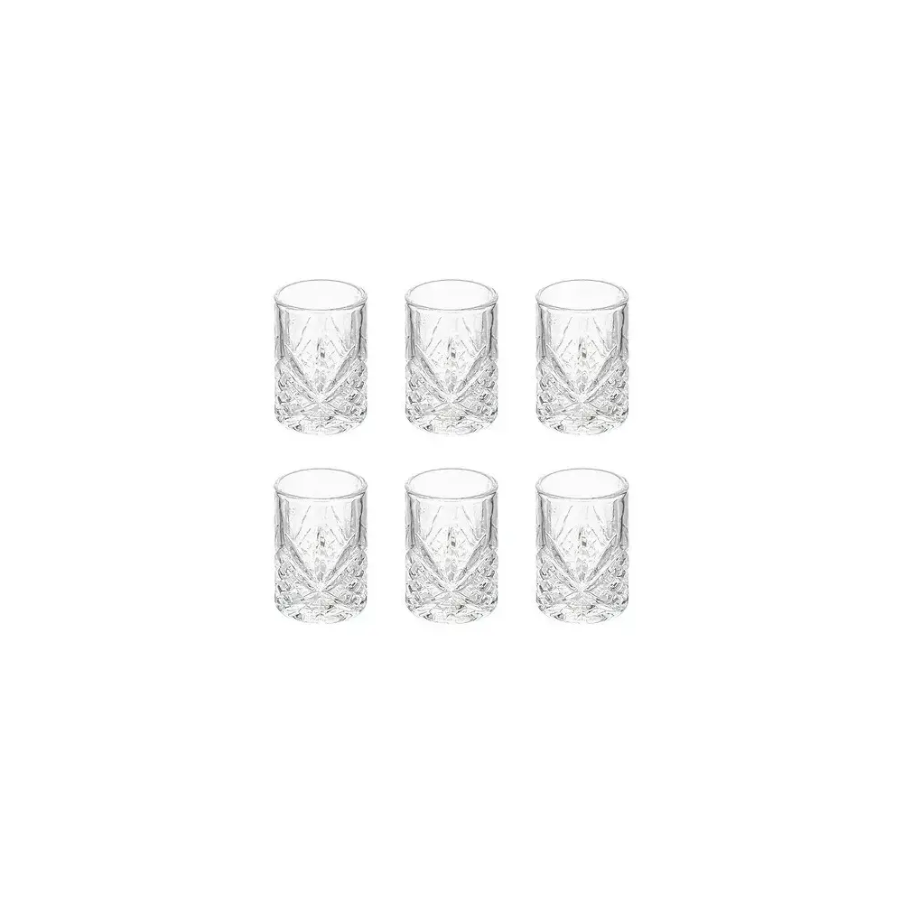 Set di 6 Bicchieri da Shot Autunno 6 cl in Vetro Secret de Gourmet