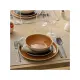 Piatto Fondo Wonja Ø 19 cm Ocra Faience Collezione Secret de Gourmet