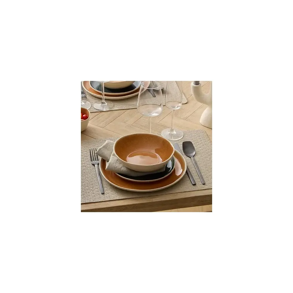 Piatto Fondo Wonja Ø 19 cm Ocra Faience Collezione Secret de Gourmet