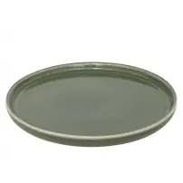 Piatto da Dessert Terre Inconnue Ø 21 cm Verde Kaki Secret de Gourmet