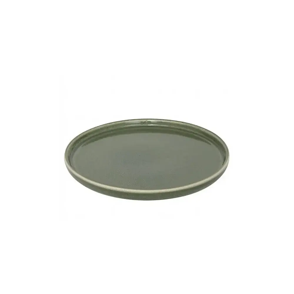 Piatto da Dessert Terre Inconnue Ø 21 cm Verde Kaki Secret de Gourmet