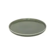 Piatto da Dessert Terre Inconnue Ø 21 cm Verde Kaki Secret de Gourmet